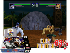 Clay Fighter 63 1-3 (Europe) Cover